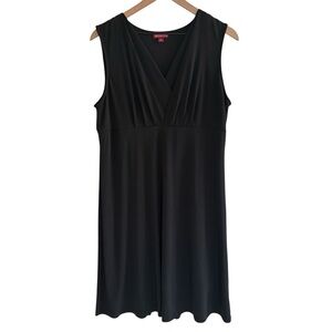 Merona Sleeveless Dress Women’s Size XL Lined V-Neck Office Workwear Dressy